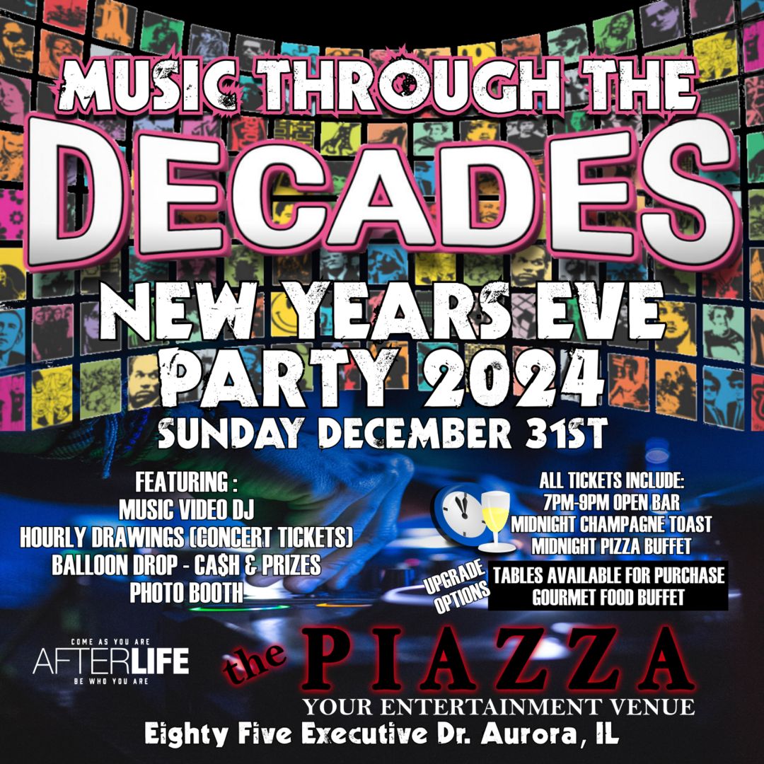 NYE 2024 - Music Through the Decades, Aurora, Illinois, United States