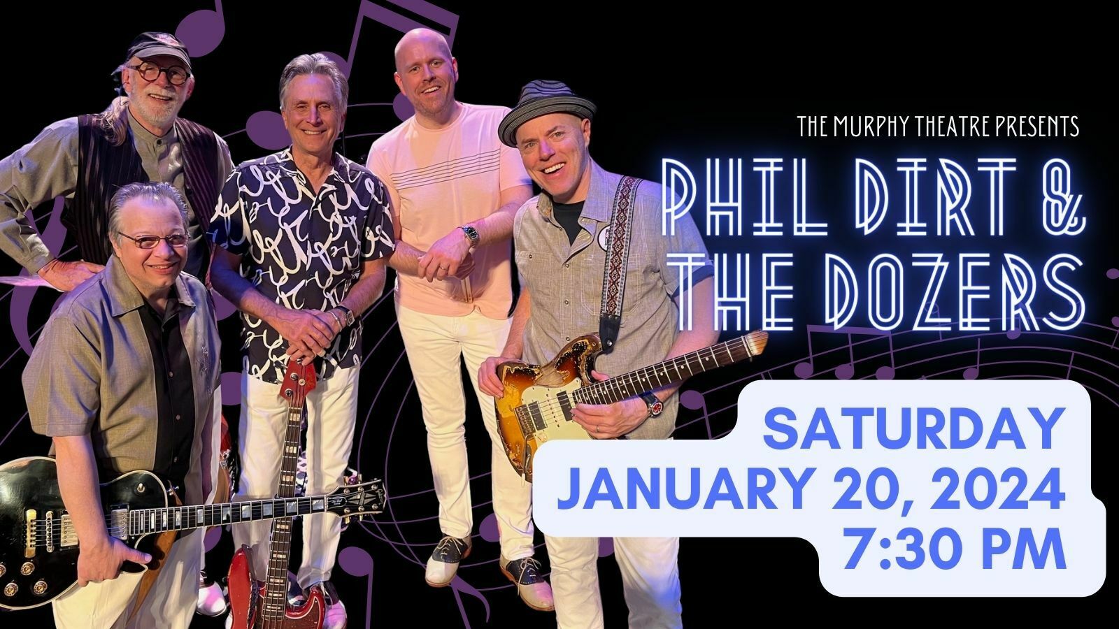 Phil Dirt and The Dozers at The Murphy Theatre, Wilmington, Ohio, United States