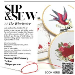 Sip and Sew at The Winchester
