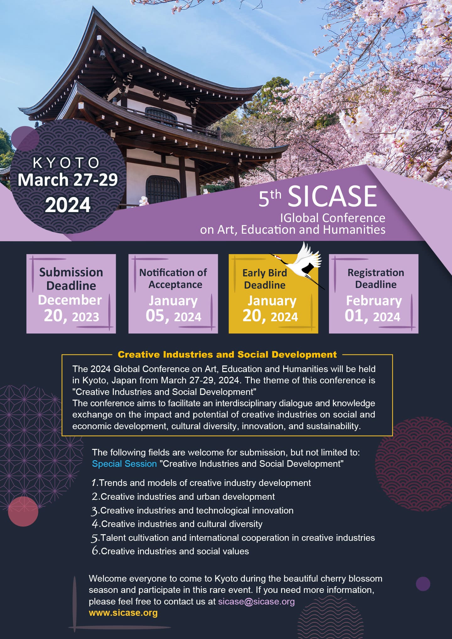 5 th SICASE at KYOTO, JAPAN Global Conference on Art, Education and Humanities, Kyoto, Kansai, Japan