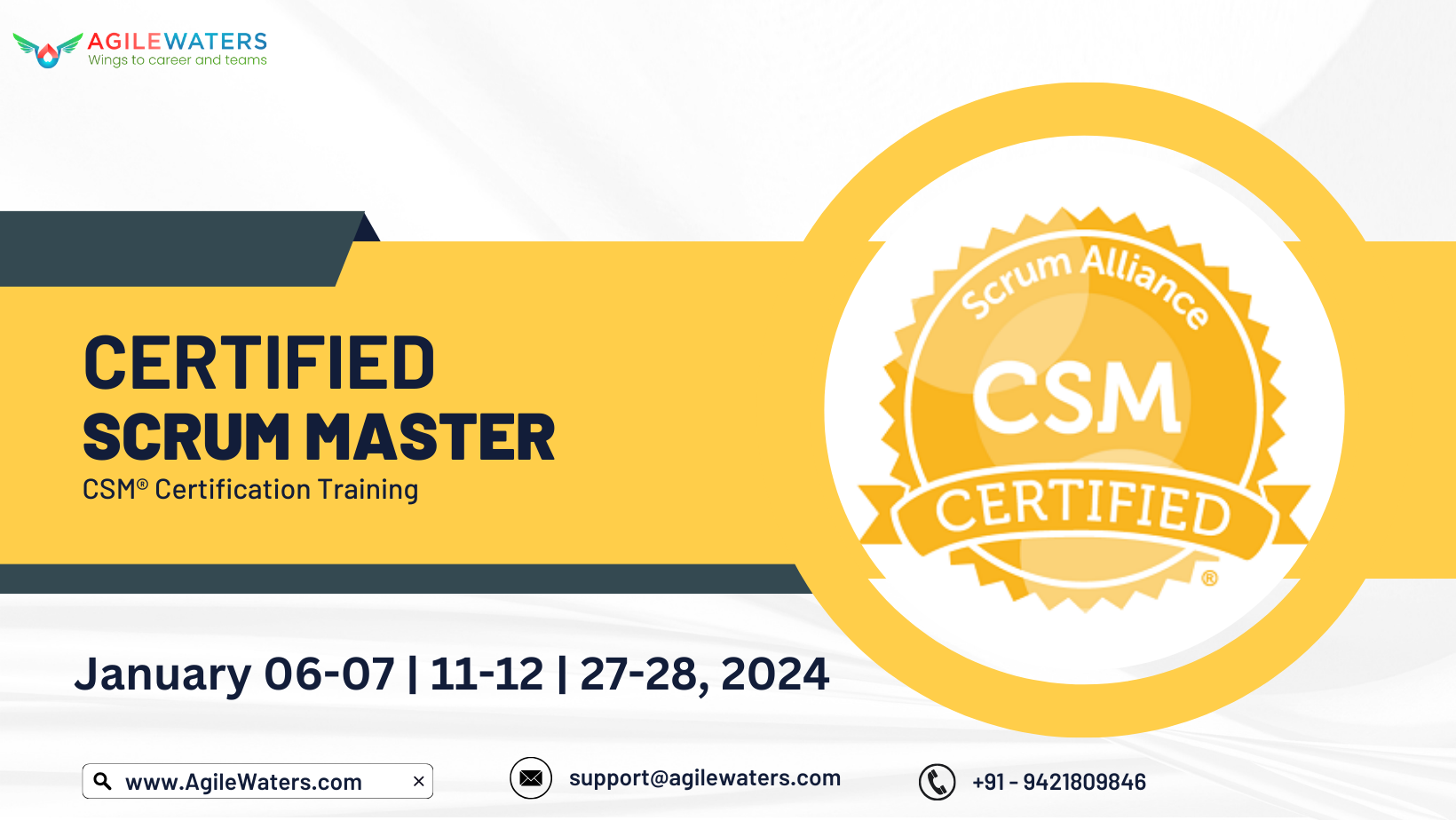 ScrumMaster (CSM) Certification Training, Online Event