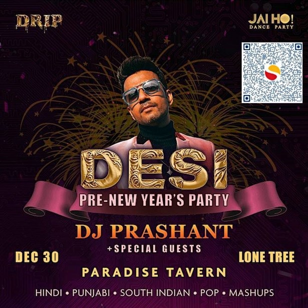 Pre-New Year's Eve Desi Dance Party • DJ Prashant & Friends • Colorado, La Plata, Colorado, United States