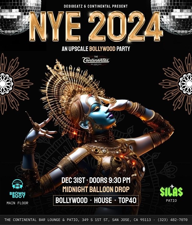 NYE 2024 An Upscale Bollywood Party, San Jose, California, United States