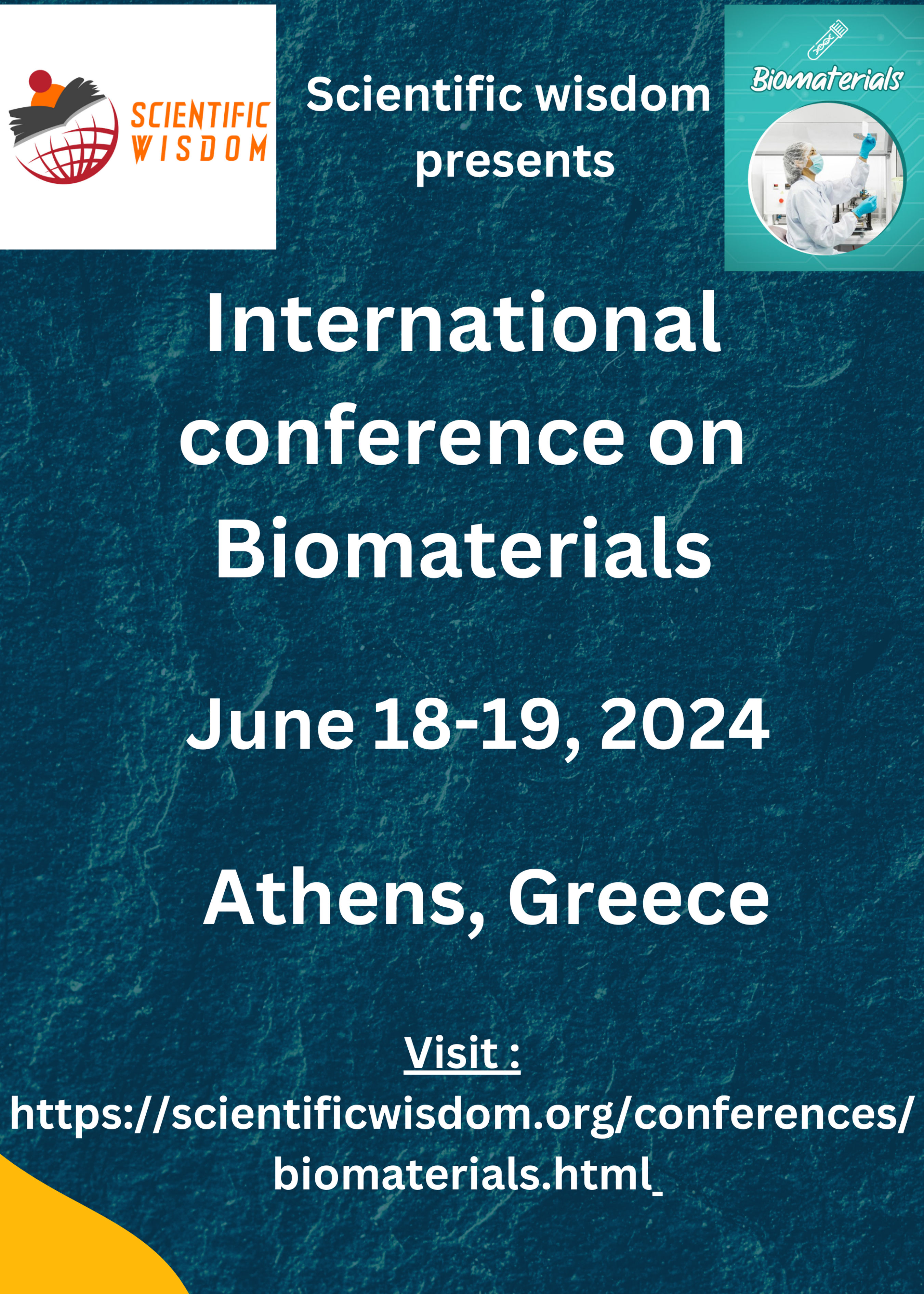 International conference on Biomaterials, Athens, Central Greece, Greece