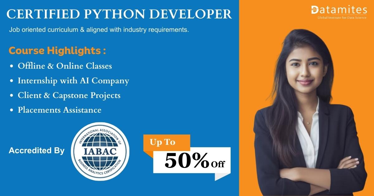 Python Developer Certification In Chennai, Online Event