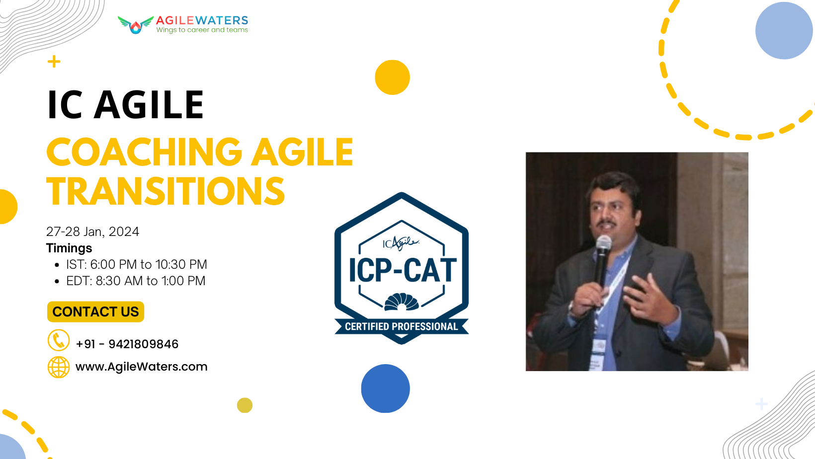 ICAgile-Coaching Agile Transitions, Online Event