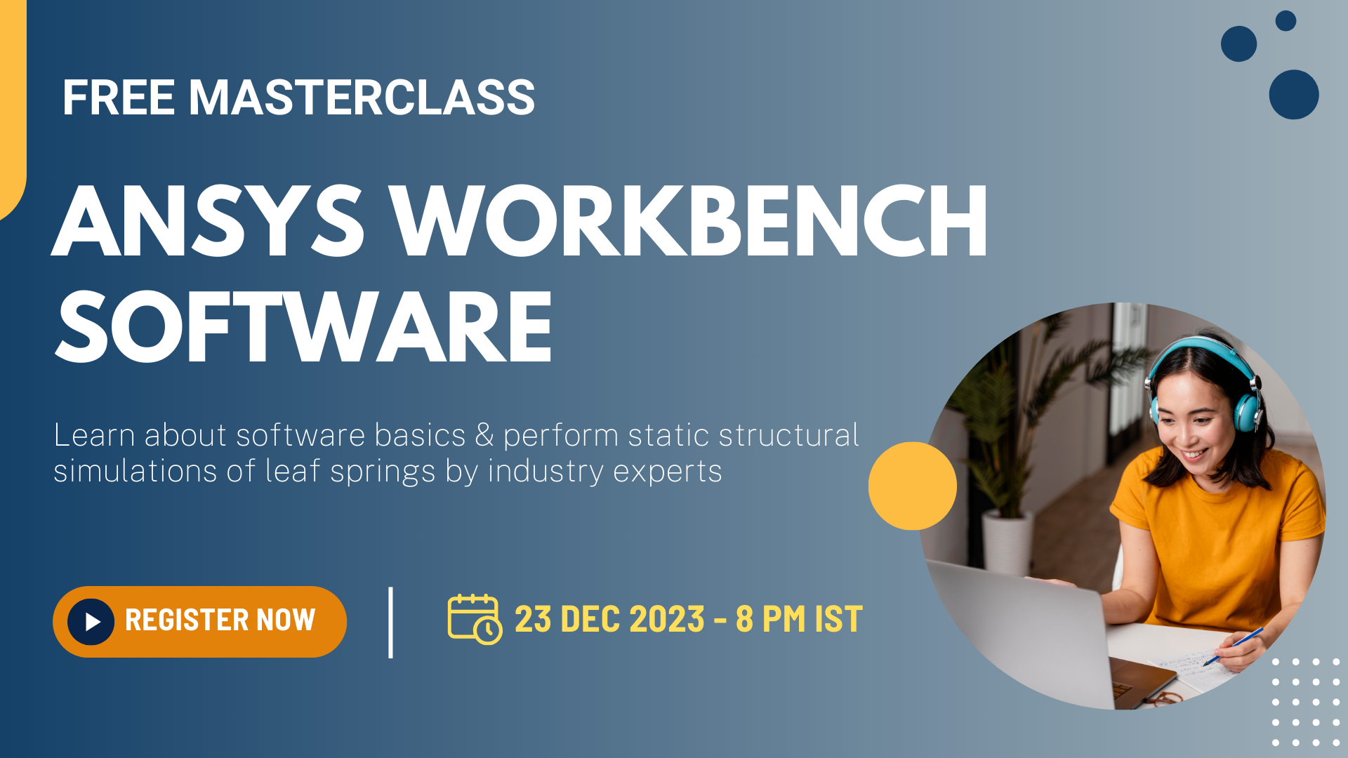 Free Ansys Workbench Masterclass: Product Analysis Performance, Online Event