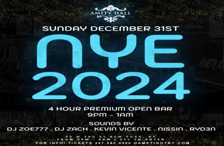 Amity Hall Downtown NYC New Year's Eve party 2024, New York, United States