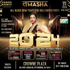 PITTSBURGH- TAMASHA 2024, BOLLYWOOD NEW YEARS PARTY, BY BOLLYWOODFOMO