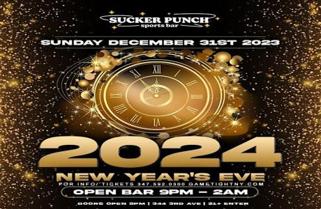 Sucker Punch Sports Bar NYC New Year's Eve party 2024, New York, United States