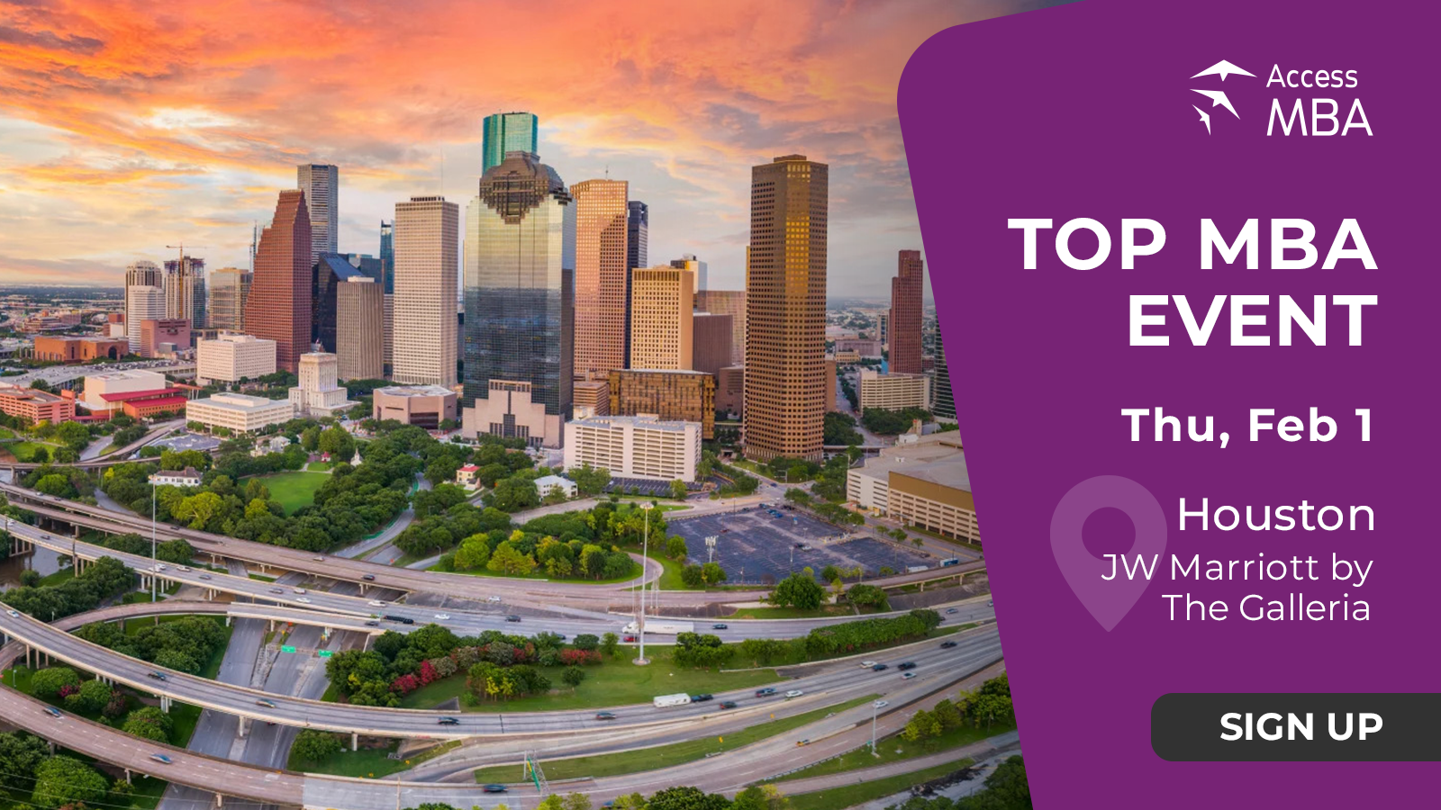 Access MBA in-person event on Thursday, February 1 in Houston, Houston, Texas, United States