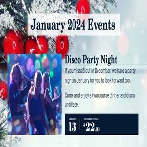Disco Party Night - Holiday Inn Newcastle Gosforth Park - Saturday 13th January 2024, Newcastle upon Tyne, England, United Kingdom