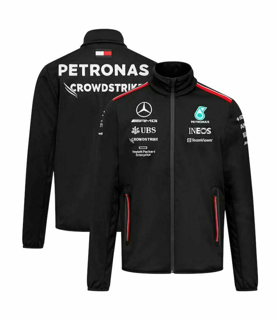 Mercedes AMG Petronas F1 2023 Team Softshell Jacket GIVEAWAY, Romford, England, United Kingdom