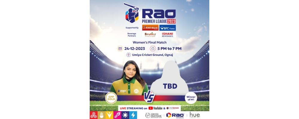 Rao Premier League 2023 - Women's Final Match, Ahmedabad, Gujarat, India
