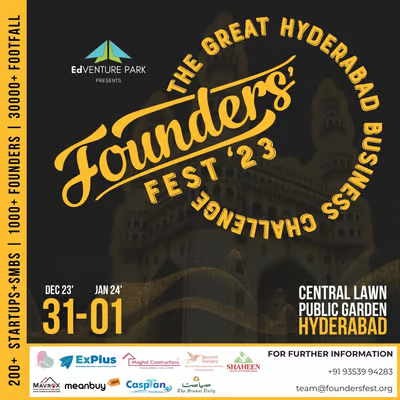 Founders Fest, Hyderabad, Telangana, India