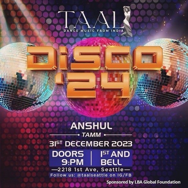 Disco '24 NYE at 1st & Bell, Seattle, Washington, United States