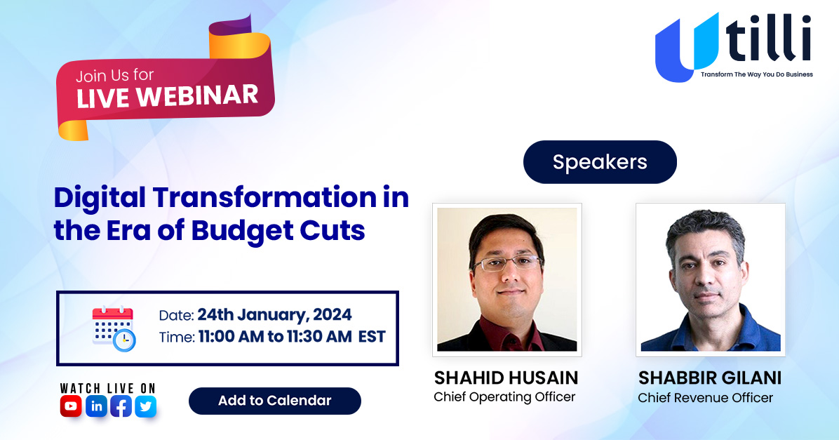 Digital Transformation in the Era of Budget Cuts, Online Event