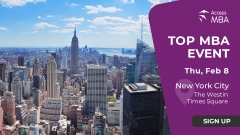 Access MBA in-person event on Thursday, February 8 in NYC