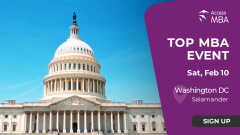 Access MBA in-person event on Saturday, February 10 in Washington, DC