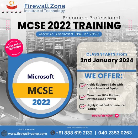 MCSE - Microsoft Server Certification at Firewall-zone Institute of IT, Online Event