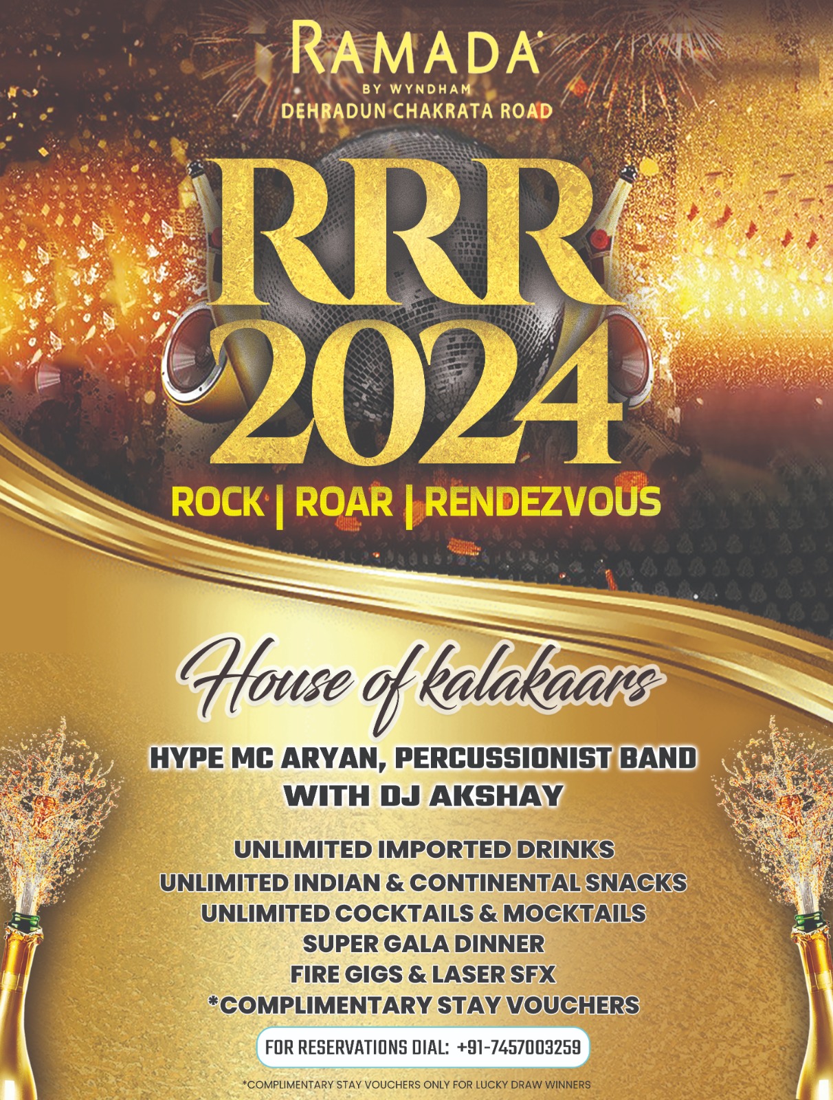 Ramada RRR: New Year Party in Dehradun 2024, Dehradun, Uttarakhand, India