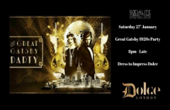 Great Gatsby 1920s Party and Welcome Drink at Dolce Kensingon