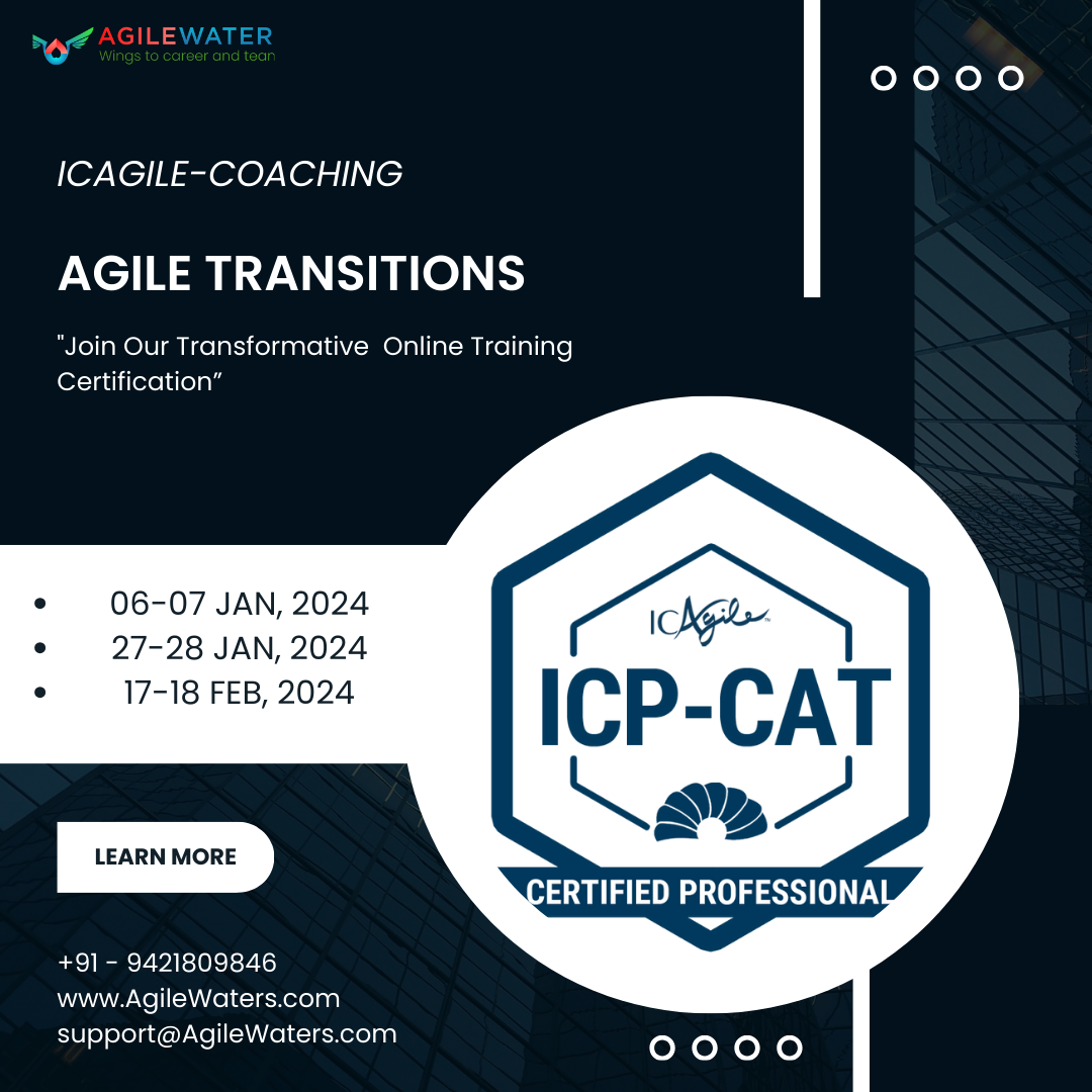 ICAgile-Coaching Agile Transitions Online Training Certification, Online Event