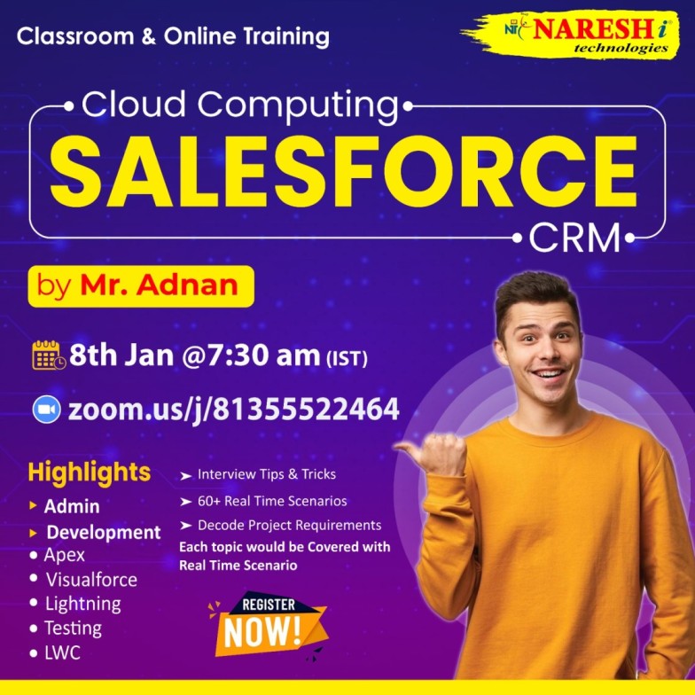 Best Salesforce Training Institute in Hyderabad 2024 | NareshIT, Online Event