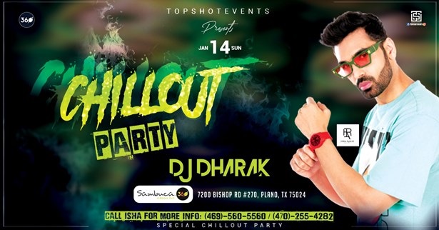 CHILLOUT PARTY WITH #1BOLLYWOOD DJ DHARAK, Panola, Texas, United States