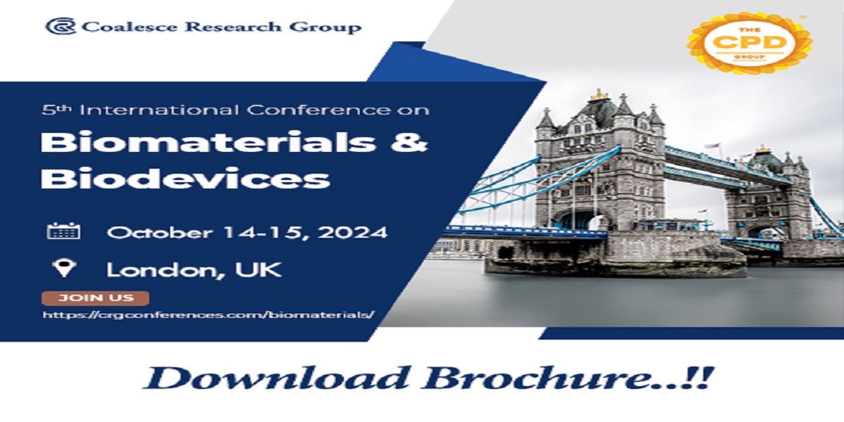 5th International Conference on  Biomaterials & Biodevices, Renaissance London Heathrow Hotel, London, UK,London,United Kingdom