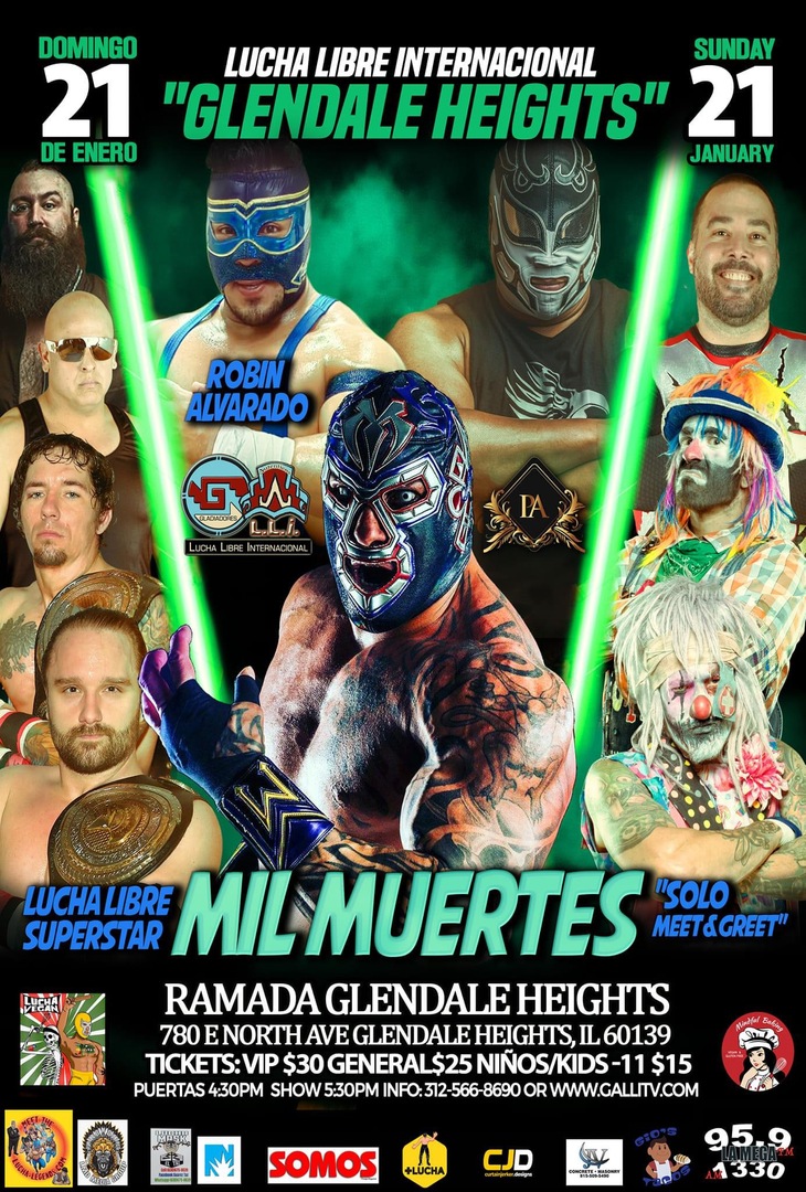 Galli Lucha Libre: Mil Muertes, Glendale Heights, Illinois, United States