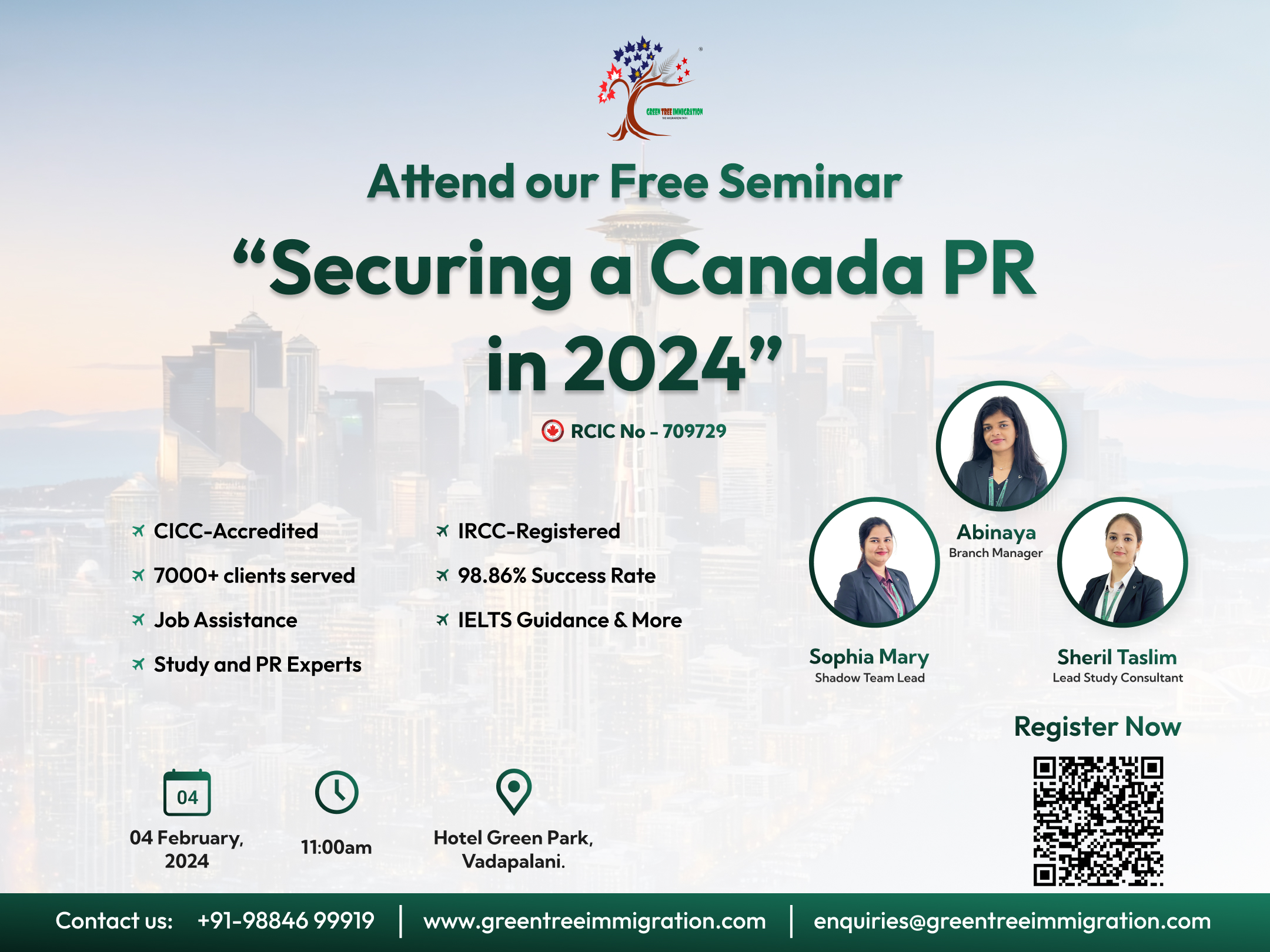 Securing a Canada PR and Apply for September Intake 2024, Chennai, Tamil Nadu, India