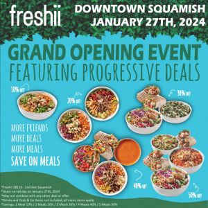 Freshii Downtown Grand Opening Event, Squamish, British Columbia, Canada