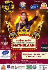 Music fest - Live concert with Zee tamil sare gama pa fame Mathulaani