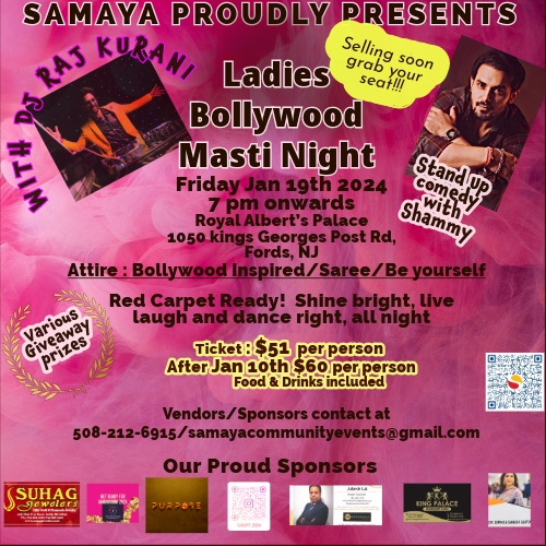 Ladies Bollywood Masti Night, Essex, New Jersey, United States