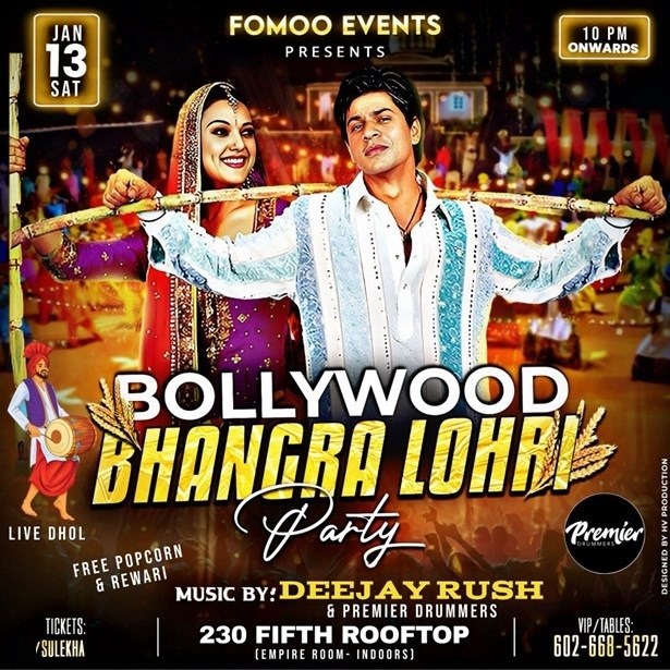 BOLLYWOOD BHANGRA LOHRI PARTY FIFTH ROOFTOP BAR (NYC), New York, United States