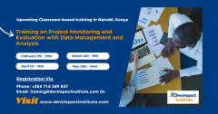 Training on Project Monitoring and Evaluation with Data Management and Analysis