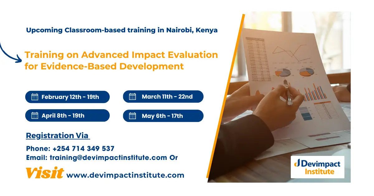 Training on Advanced Impact Evaluation for Evidence-Based Development, Nairobi, Kenya