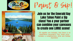 Paint and Sip ~ Emerald Bay Lake Tahoe ~ NEW YEAR SPECIAL $5 Off!