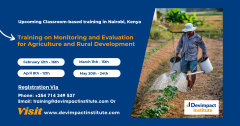 Training on Monitoring and Evaluation for Agriculture and Rural Development
