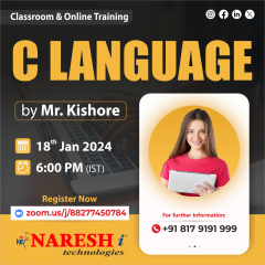 Best C Language Online Course Training in NareshIT