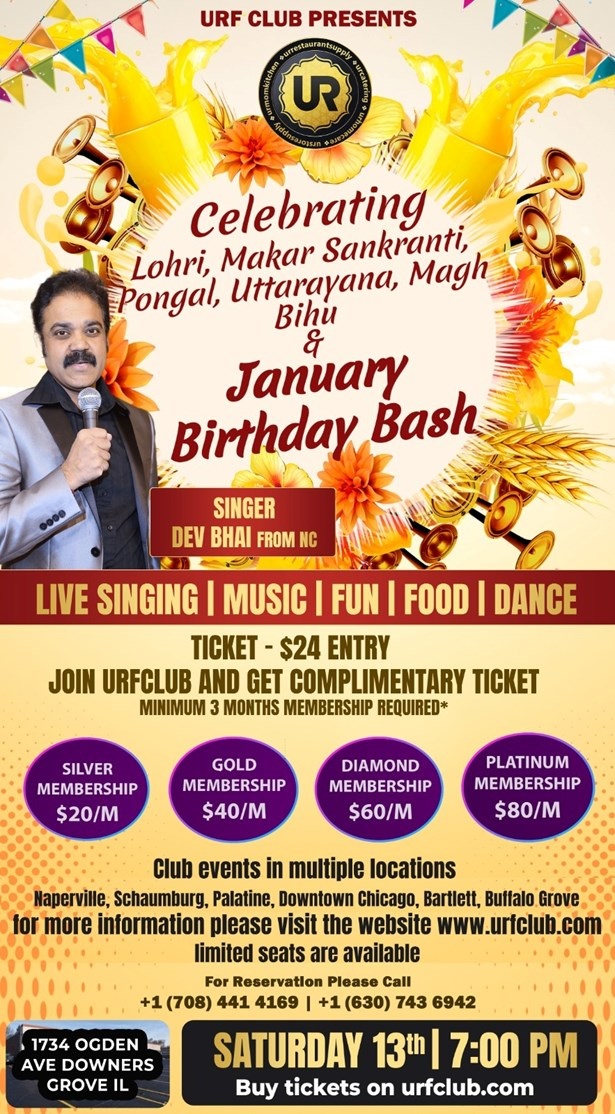 Celebrate Lohri, Makar Sankranti, Pongal, Uttarayana, Magh Bihu & January Birthday Bash, Greene, Illinois, United States