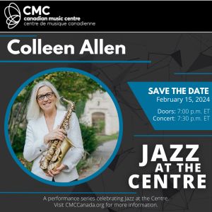 Jazz at the Centre - Colleen Allen, Toronto, Ontario, Canada