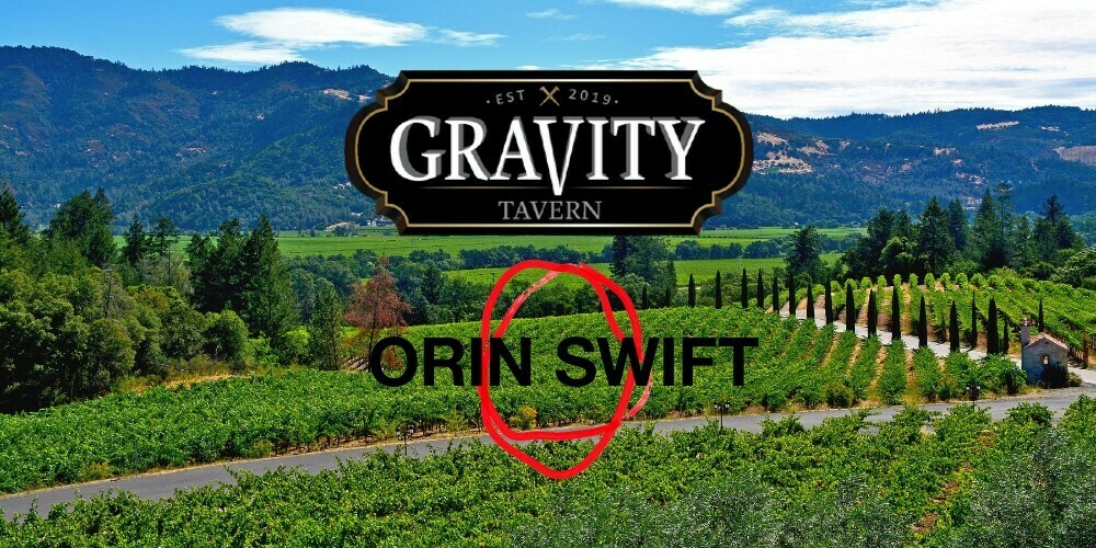 Orin Swift Wine Dinner at Gravity Tavern, Mill Valley, California, United States