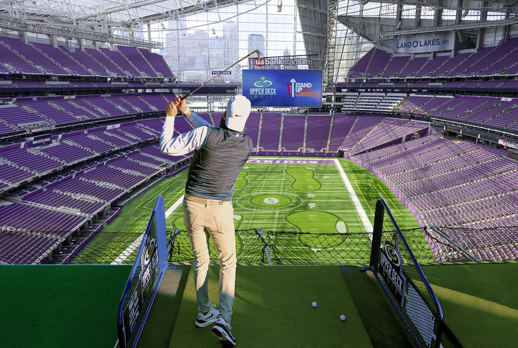 Upper Deck Golf at U.S. Bank Stadium: February 2024, Minneapolis, Minnesota, United States