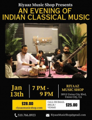 An Evening of Indian Classical & Lite Music (Sitar & Tabla Performance)