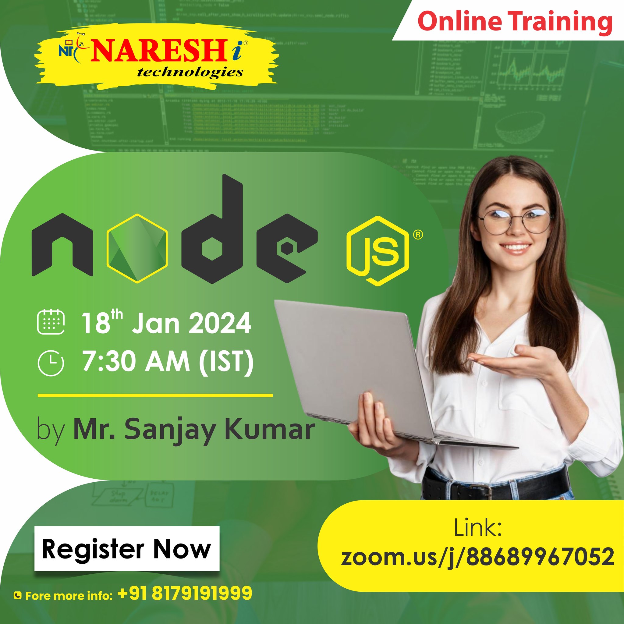 Best Node JS Online Training in Hyderabad - NareshIT, Online Event