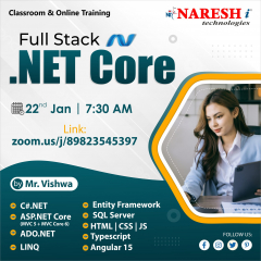 Learn Full Stack .Net core Online Training in Hyderabad - NareshIT