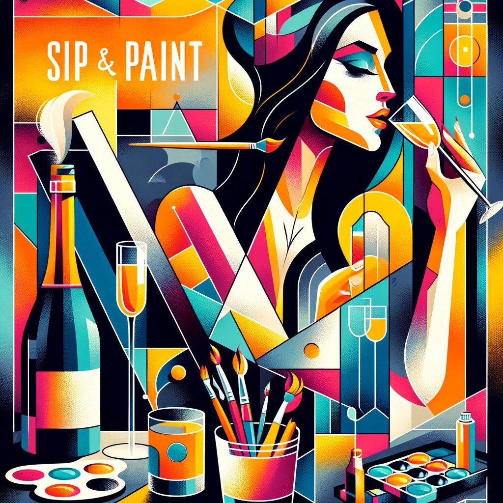 Sip and Paint: Dry January Edition with Real Drinks, London, England, United Kingdom