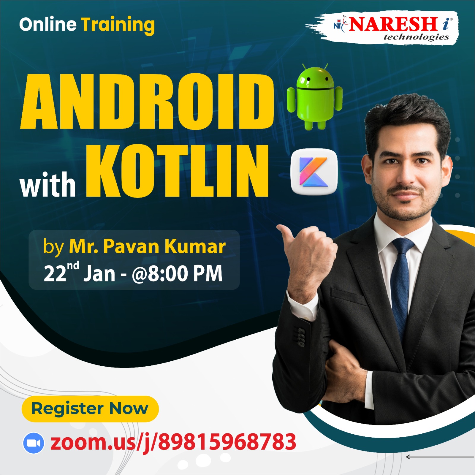 Learn Android with Kotlin Online Training in NareshIT, Online Event